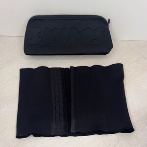SKIMS Black Waist Trainer w/  Pouch